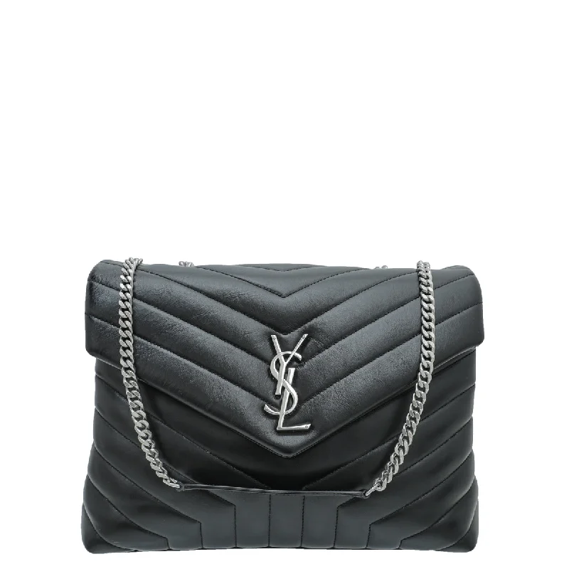 Discounted Designer Bags For Clearance Sale YSL Black Loulou Medium Flap Chain Bag Timeless Handbags At Reduced Prices Discounted Designer Bags For Clearance Sale YSL Black Loulou Medium Flap Chain Bag Timeless Handbags At Reduced Prices