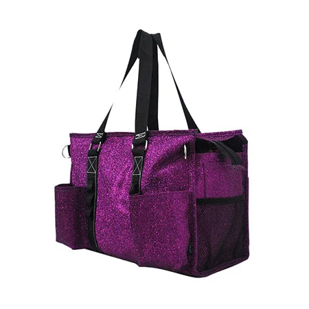 Luxe Style Discounts Purple Glitter NGIL Zippered Lined Caddy Organizer Tote Bag Affordable Elegance, Grab Yours Now Luxe Style Discounts Purple Glitter NGIL Zippered Lined Caddy Organizer Tote Bag Affordable Elegance, Grab Yours Now