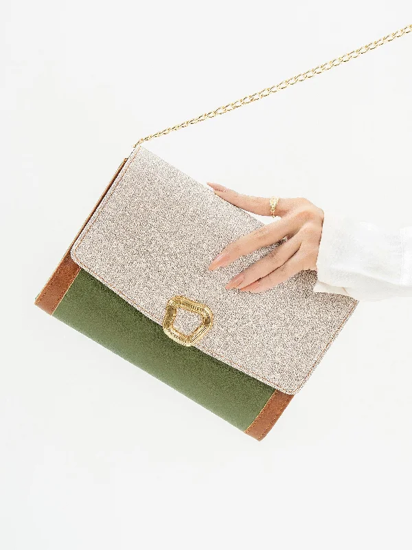 Tri Tone Clutch Carry Elegance For Less