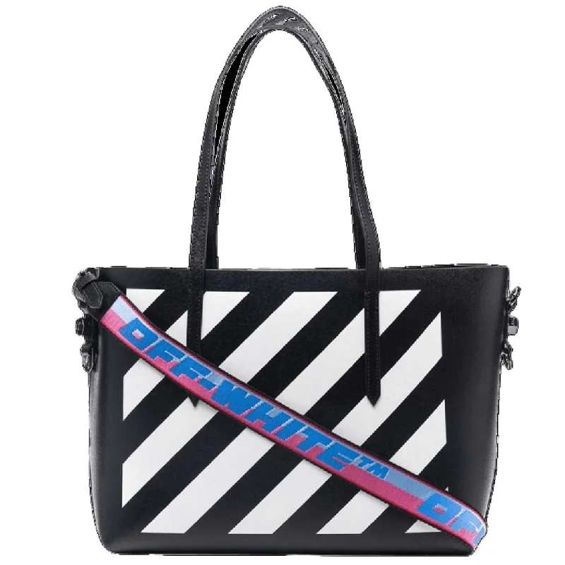 Off White Binder Black Tote Bag Classic Totes, Exclusive Deals
