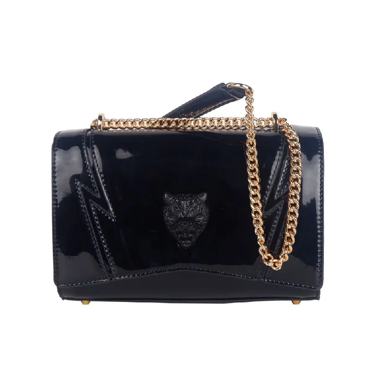 Plein Sport Chic Patent Effect Chain Shoulder Bag Carry Elegance For Less – Best Bag Deals Here Plein Sport Chic Patent Effect Chain Shoulder Bag Carry Elegance For Less – Best Bag Deals Here