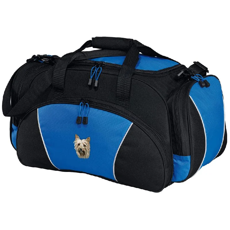 Silky Terrier Embroidered Duffel Bags Stylish And Durable Handbags At Great Value