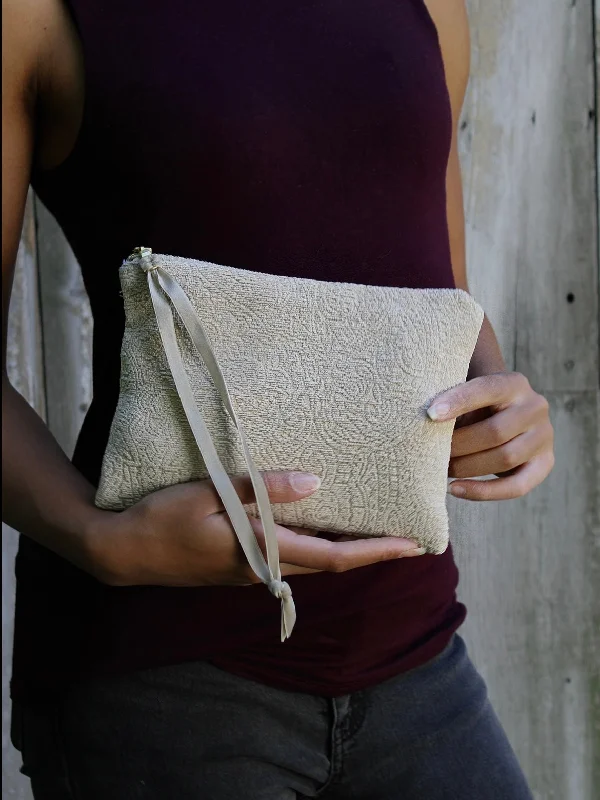 French Cream Chenille Wristlet Purse Shoulder Bags, Crossbody Bags, And More On Sale French Cream Chenille Wristlet Purse Shoulder Bags, Crossbody Bags, And More On Sale