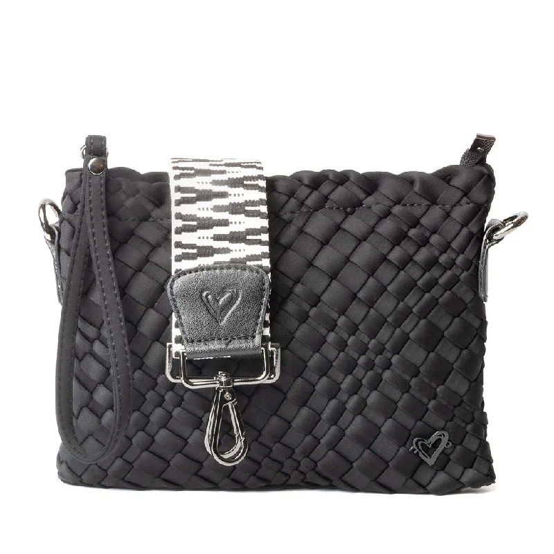 Charlotte Woven Crossbody - Black Onyx Trendy Purses At Exclusive Promotional Rates Charlotte Woven Crossbody - Black Onyx Trendy Purses At Exclusive Promotional Rates