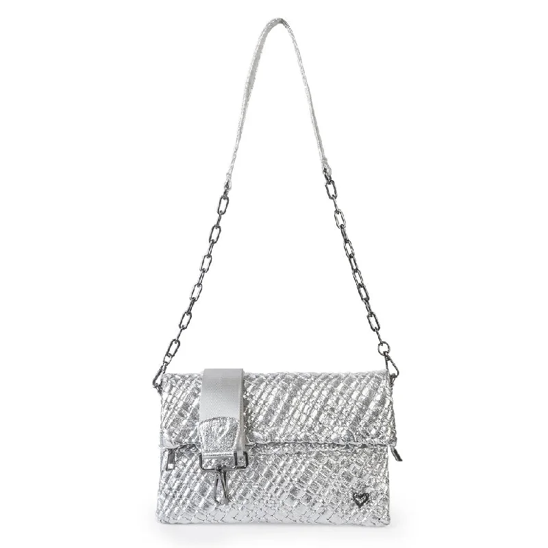 Victoria Hand-woven Convertible Clutch - Silver Affordable Elegance, Grab Yours